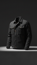 Structured Utility Jacket—Snap Closure